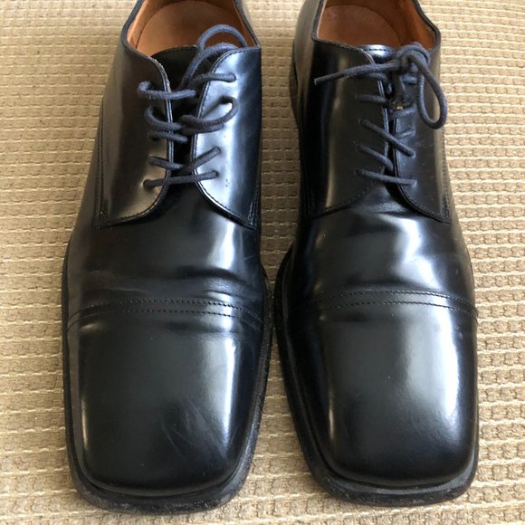 Gucci Men's Black Leather Oxford Shoes . - Picture 1 of 15